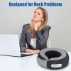 Shiatsu Neck Massage Pillow for Pain Relief - 2-in-1 Use (Neck/Arms/Legs), 3 Massaging Speeds, 2 Heating Modes, 2200mAh Long-Life Battery