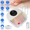 Collapsible Foot Spa Massager Electric Foldable Foot Soaker Tub with Remote Control Handle Surfing Bubbles 24 Heating Levels 6 Timer 6 Massage Rollers